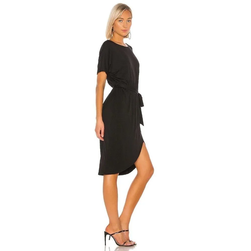 Lovers + Friends Jhene Midi Dress in Black Small New - Picture 3 of 8